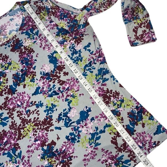 LANDS END Stretchy Floral Long Sleeve Top - Picture 6 of 8